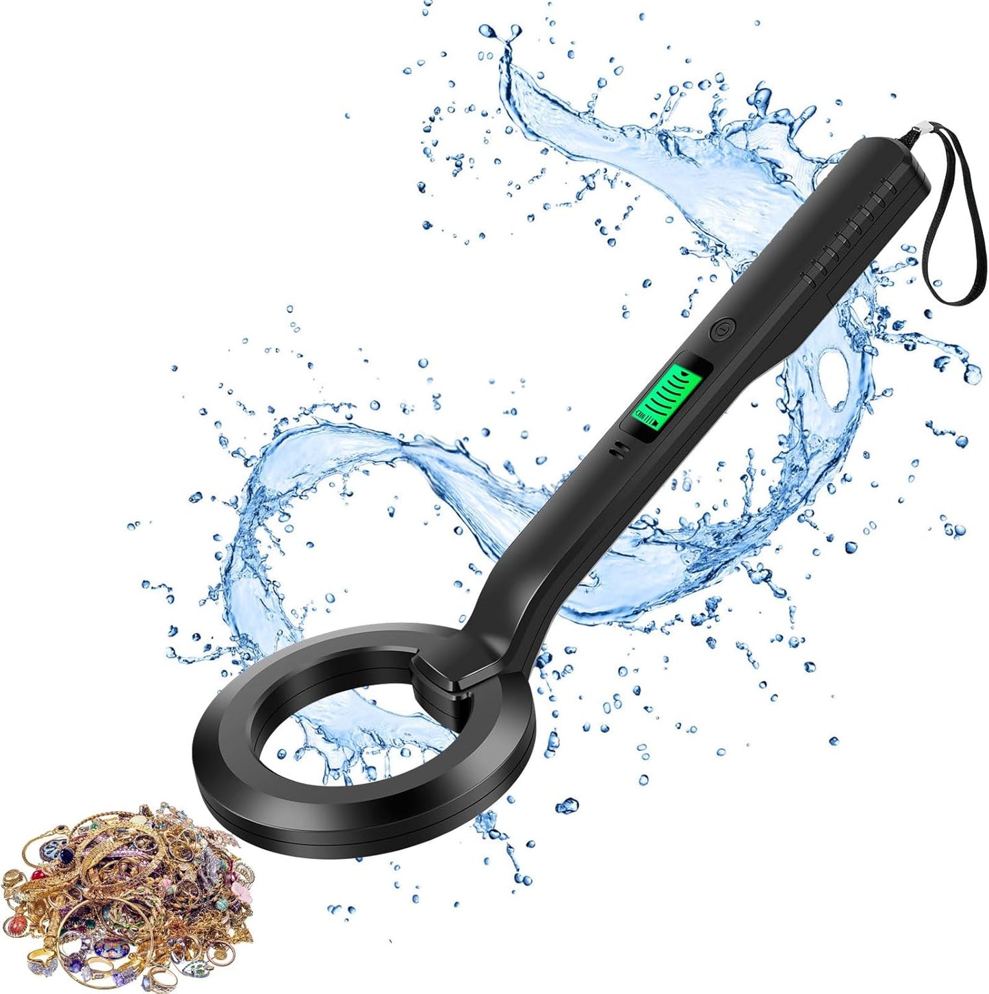 Waterproof High Sensitivity Metal Detector for Outdoor Treasure Hunting DEMO
