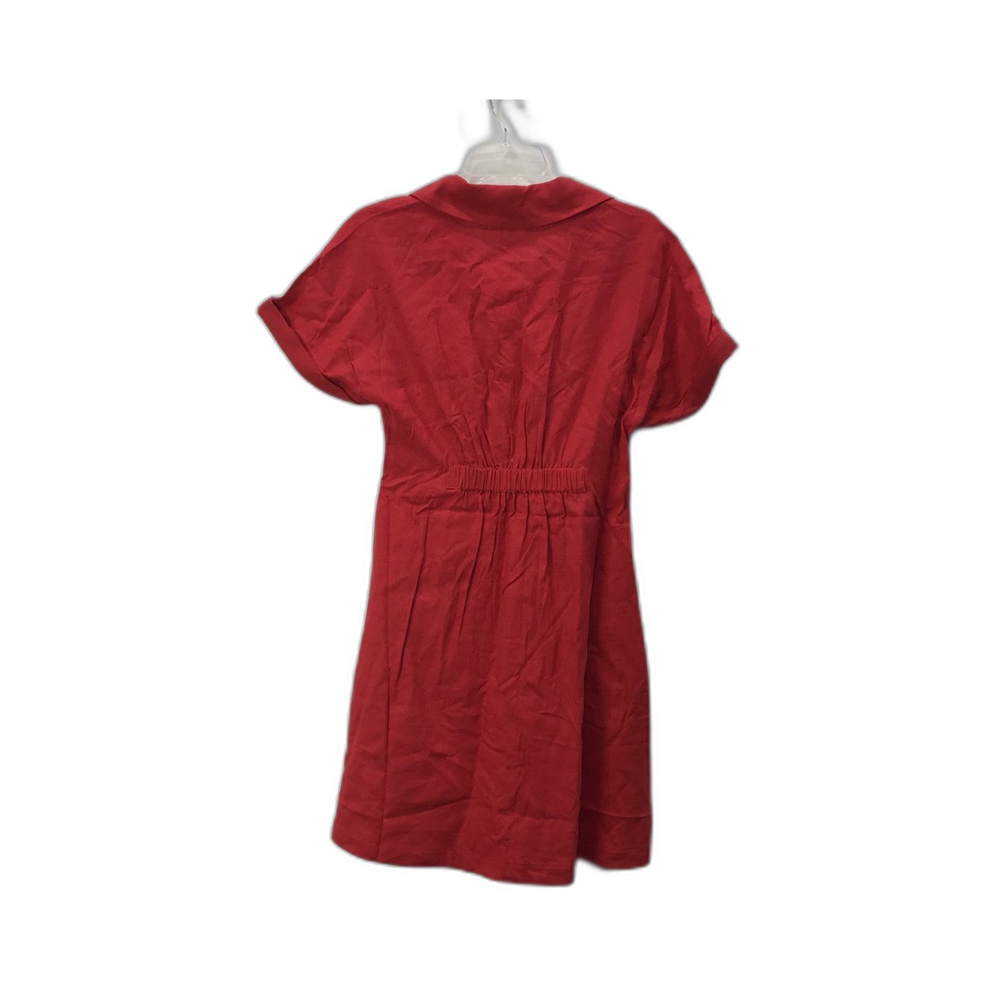 Just Jeans Flowing Linen Blend Dress Women's Comfortable Red Size 6 NEW