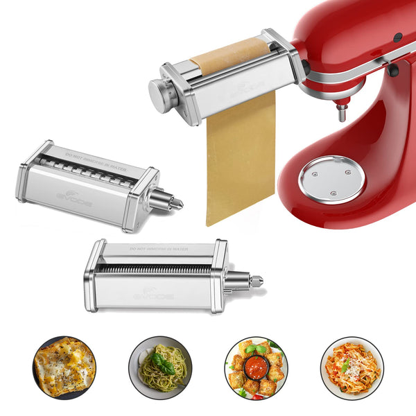 GVODE Pasta Attachment for KitchenAid Stand Mixer Stainless Steel Roller NEW