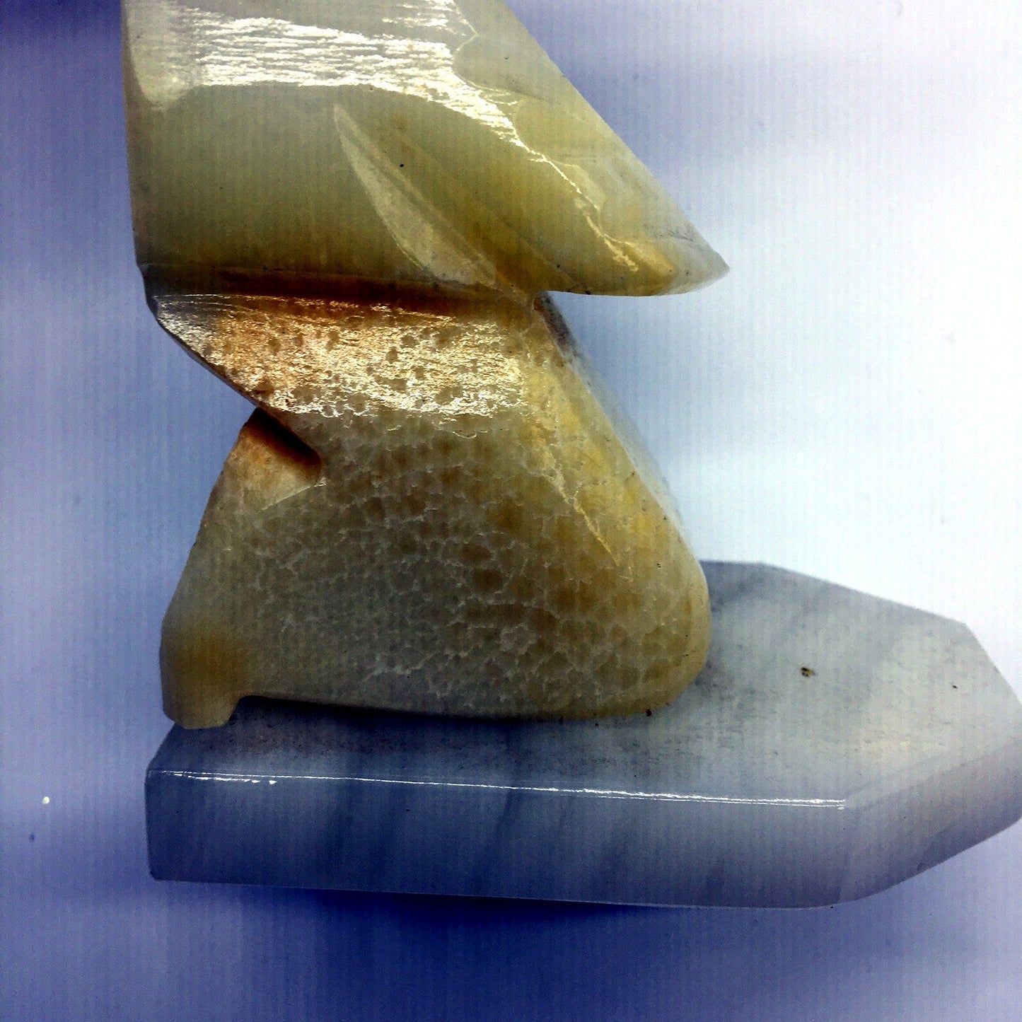 Mexican Natural White & Yellow Quartz Crystal Specimen Mineral Gemstone 16cm
