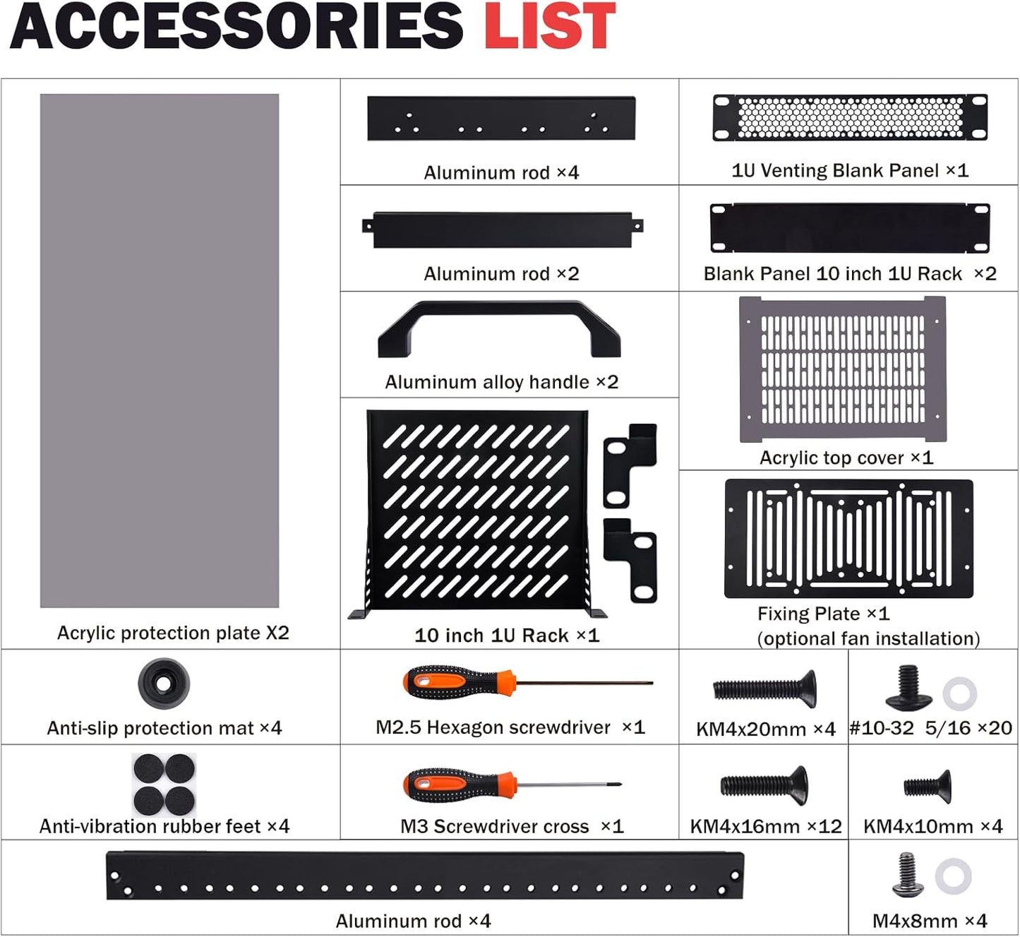 GeeekPi 8U Enclosures Server Cabinet Rack for Network Servers Audio NEW
