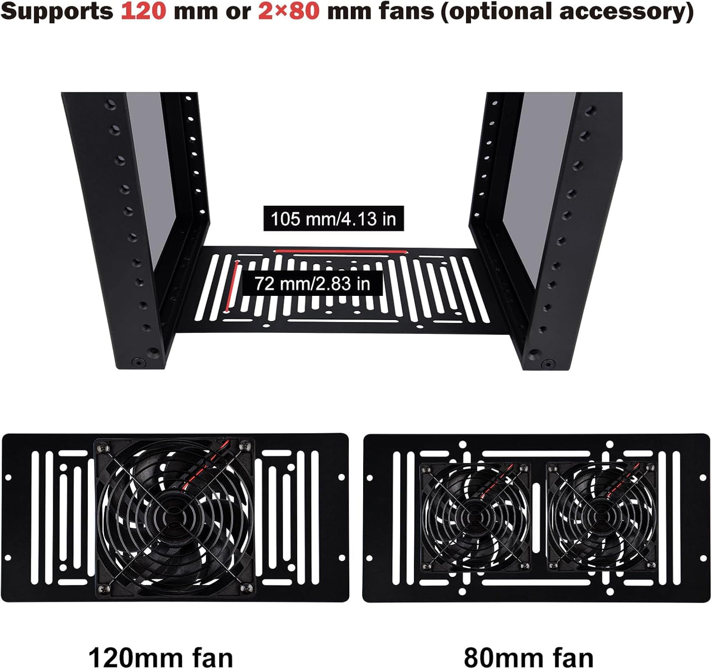 GeeekPi 8U Enclosures Server Cabinet Rack for Network Servers Audio NEW