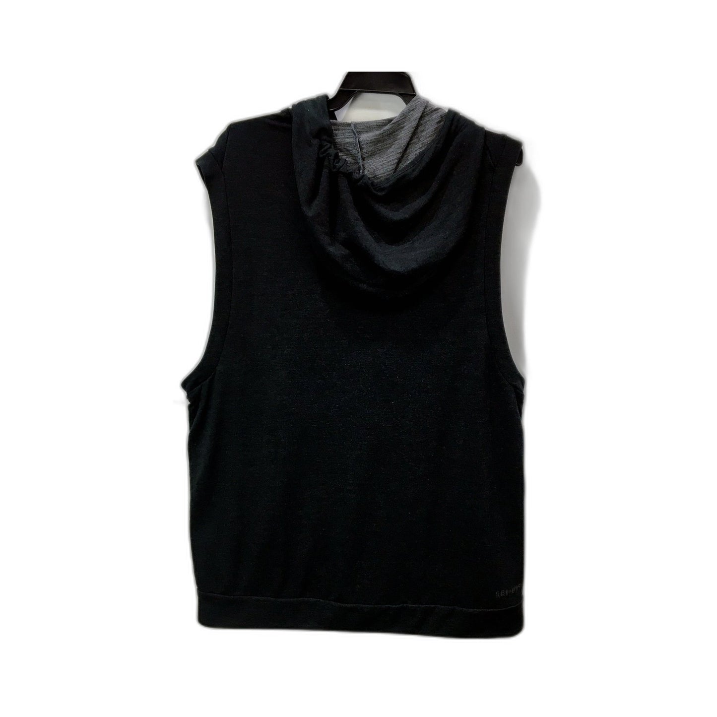 Nike Mens Sleeveless Black Hooded Sweatshirt Pullover Workout Gym Fitness Sz M