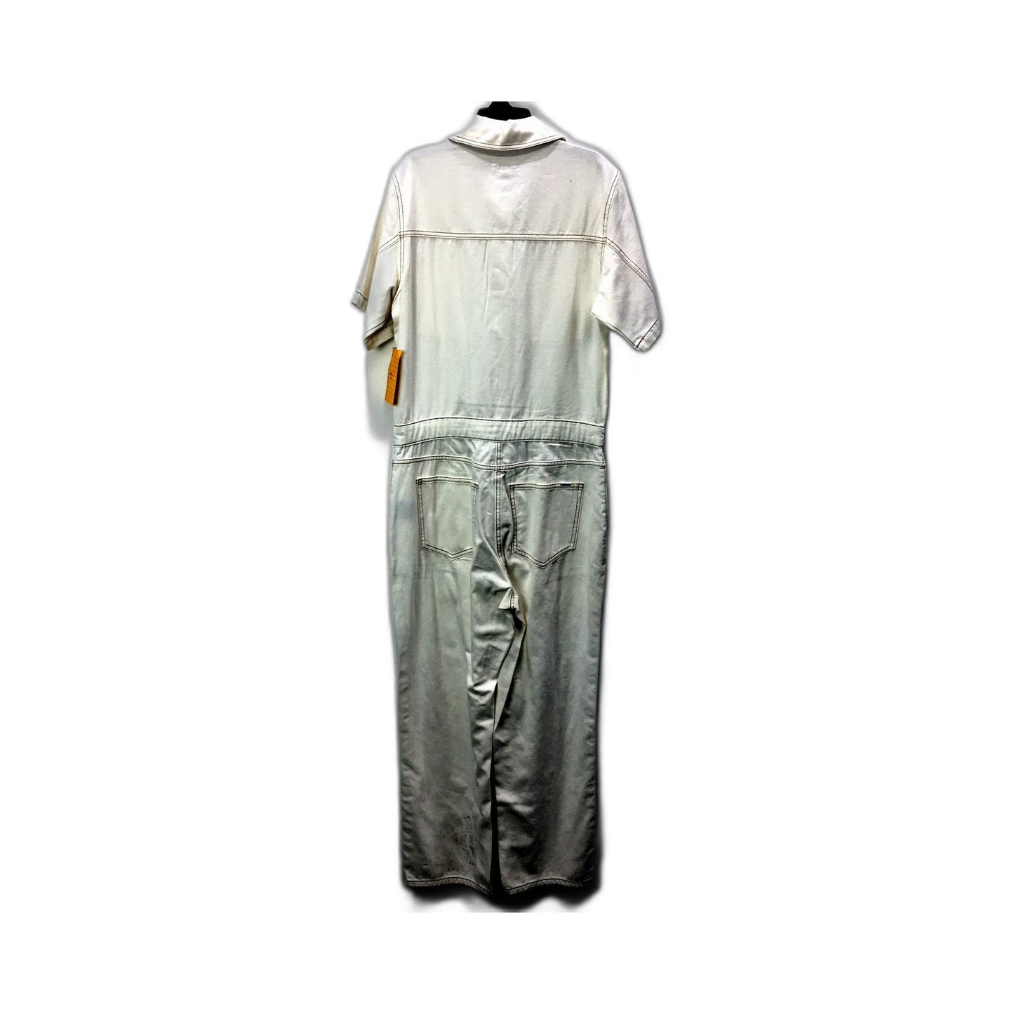 Grab Denim Womens Casual Comfortable Ivory Jumpsuit Size 10 NEW