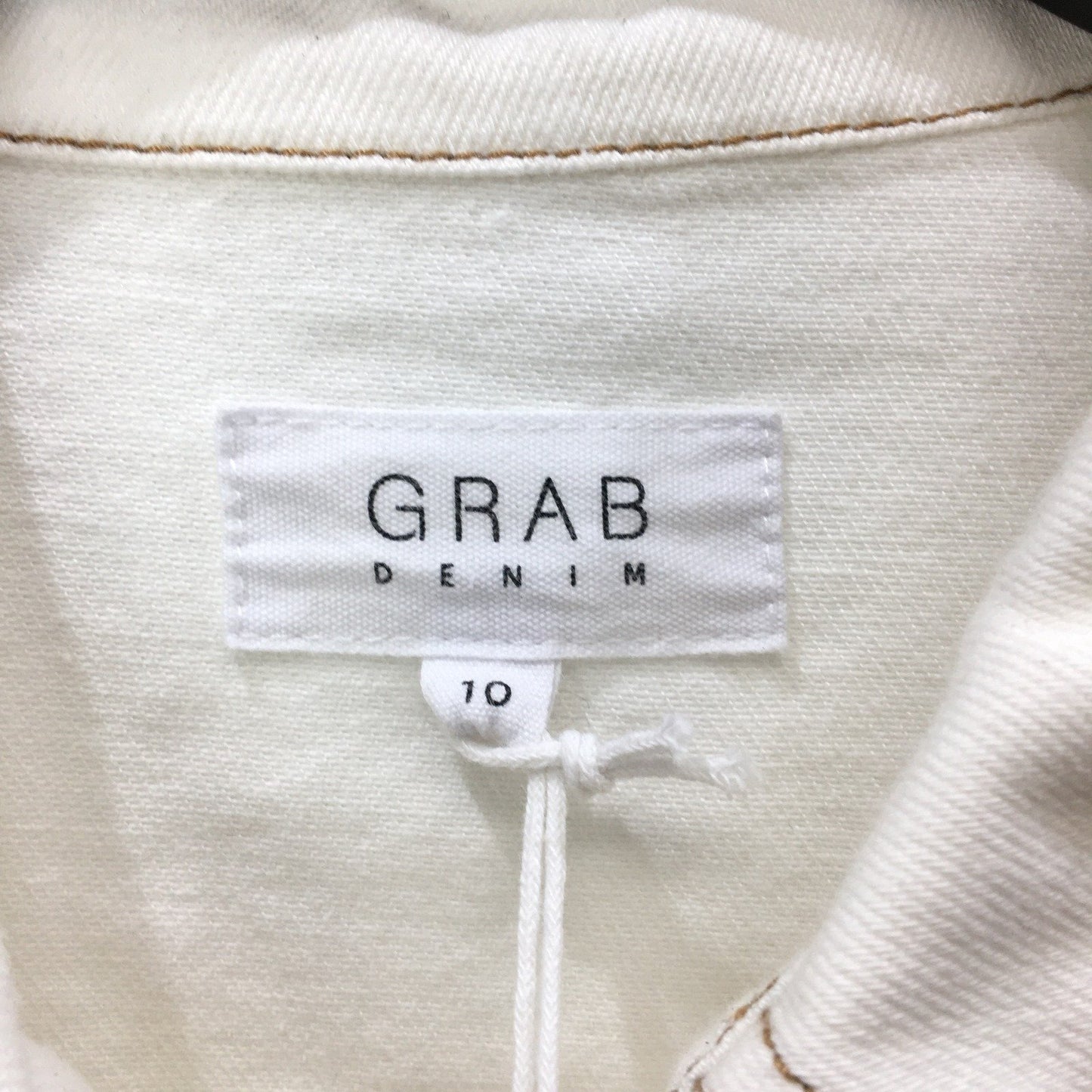 Grab Denim Womens Casual Comfortable Ivory Jumpsuit Size 10 NEW
