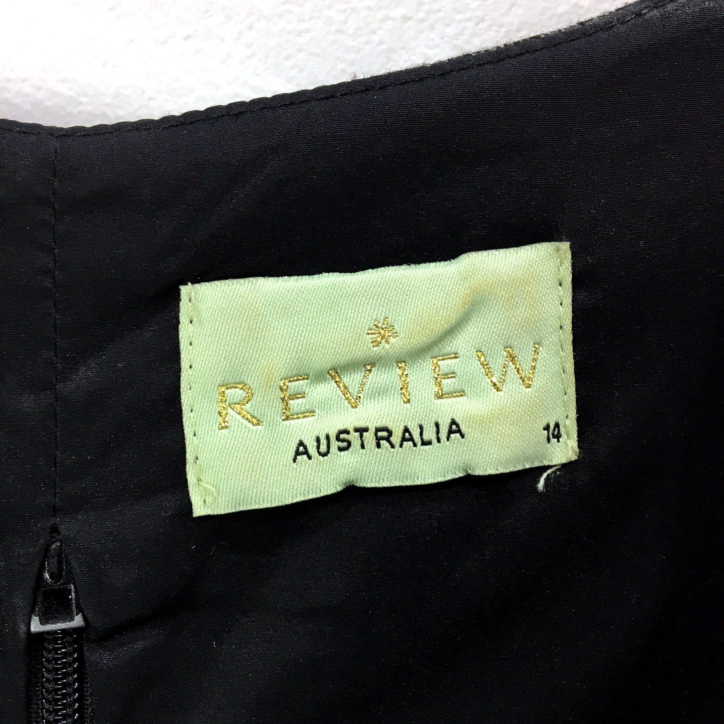 Review Womens Sleeveless Black Dress in Size 14