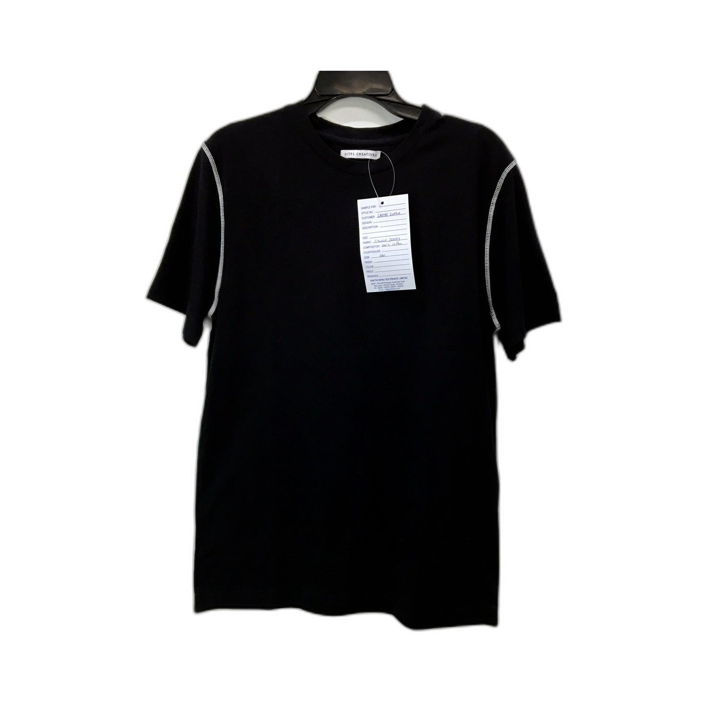 Sitpl Creatives Unisex T-Shirt Cotton Casual Comfortable Black Size Small NEW