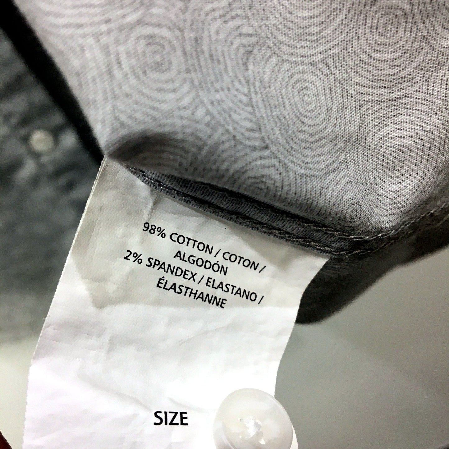O'Neill Mens Gray Cotton Blend Button-Down Casual Shirt in Size L
