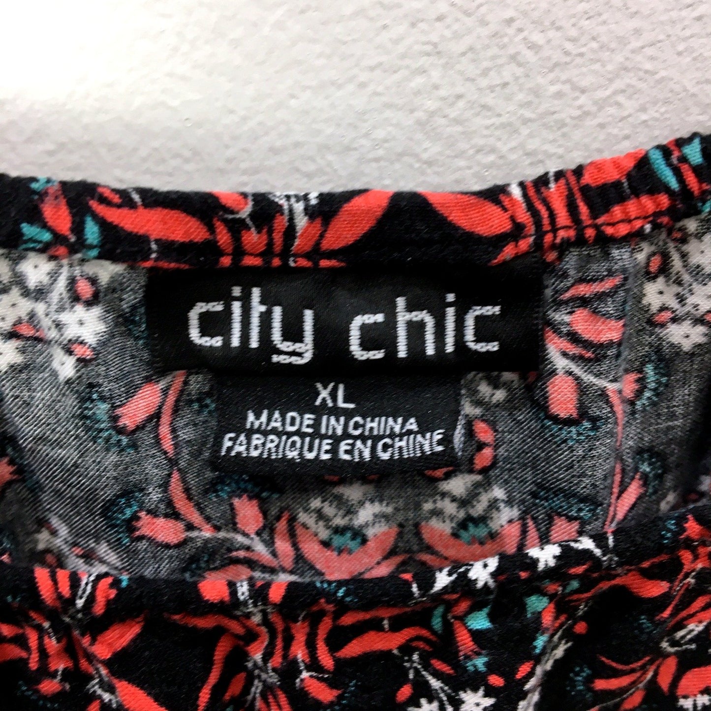 City Chic Womens Cold Shoulder Floral Plus Size Dress in Multi Color & Size XL