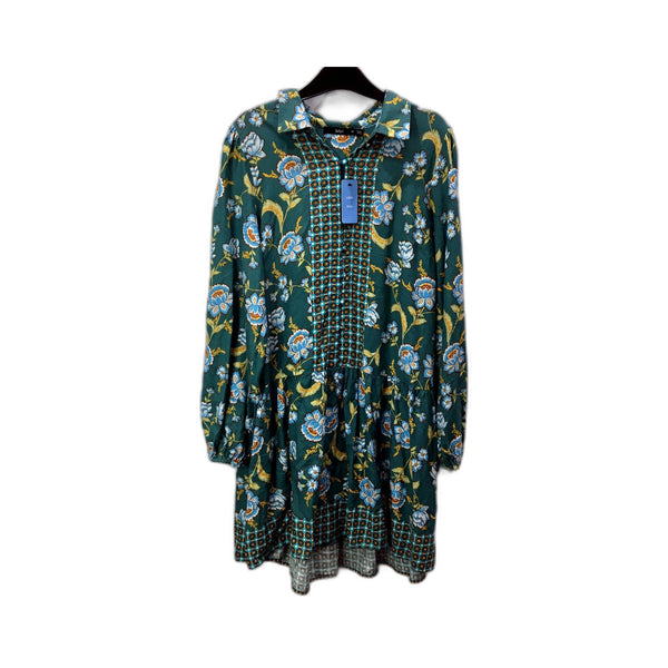 Sportsgirl Womens Floral Midi Dress Puff Sleeve Lightweight Multi Color NEW