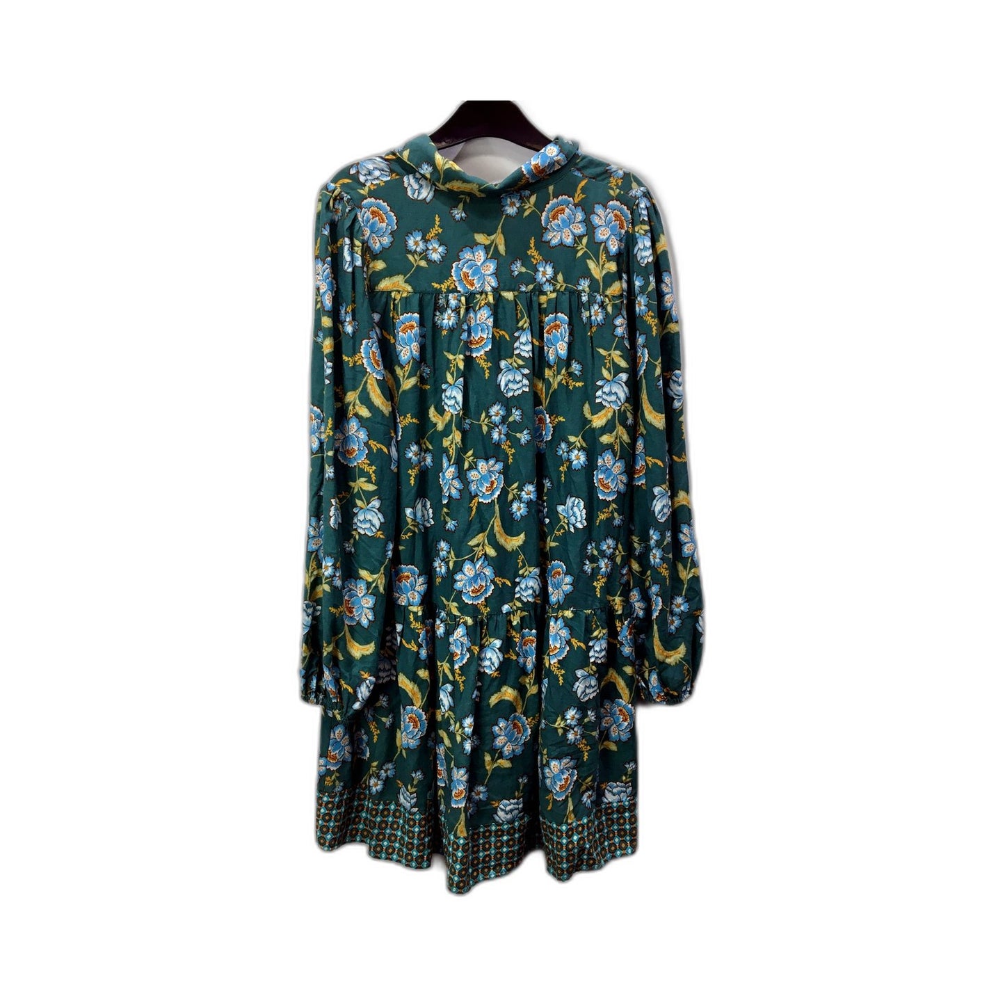 Sportsgirl Womens Floral Midi Dress Puff Sleeve Lightweight Multi Color NEW