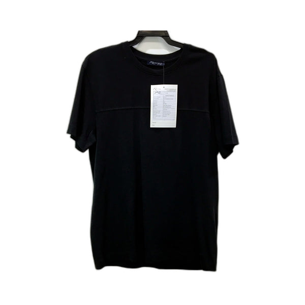 Renaissance Group Mens 100% Cotton Jersey T-Shirt by in Jet Black, Size M NEW
