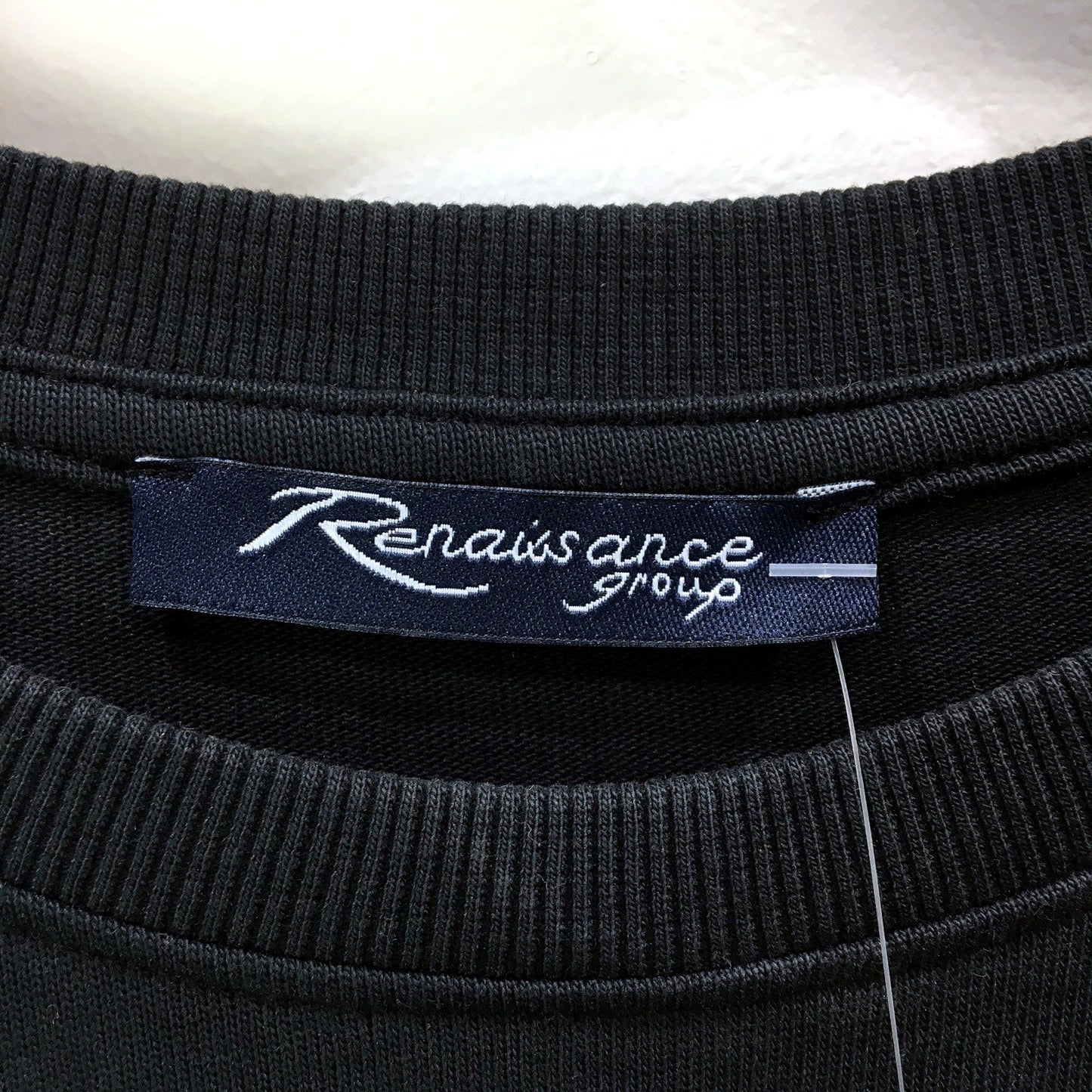 Renaissance Group Mens 100% Cotton Jersey T-Shirt by in Jet Black, Size M NEW