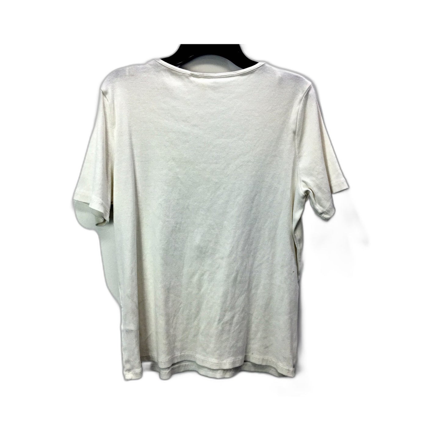 H&M Womens Shirt Comfortable Cotton Blend Pullover Sweatshirt in White - XL Size