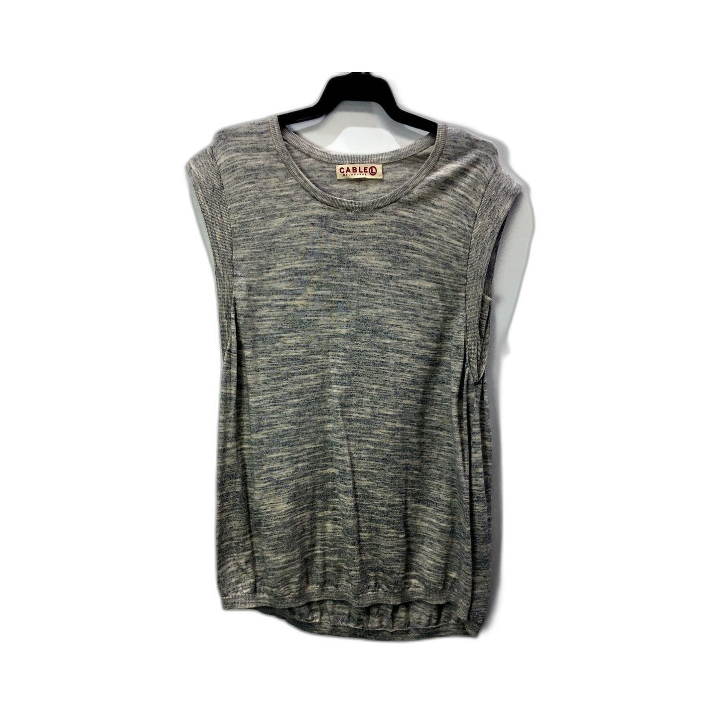 Cable Melbourne Womens Gray Pullover Sweatshirt Cozy Casual Style Size Large