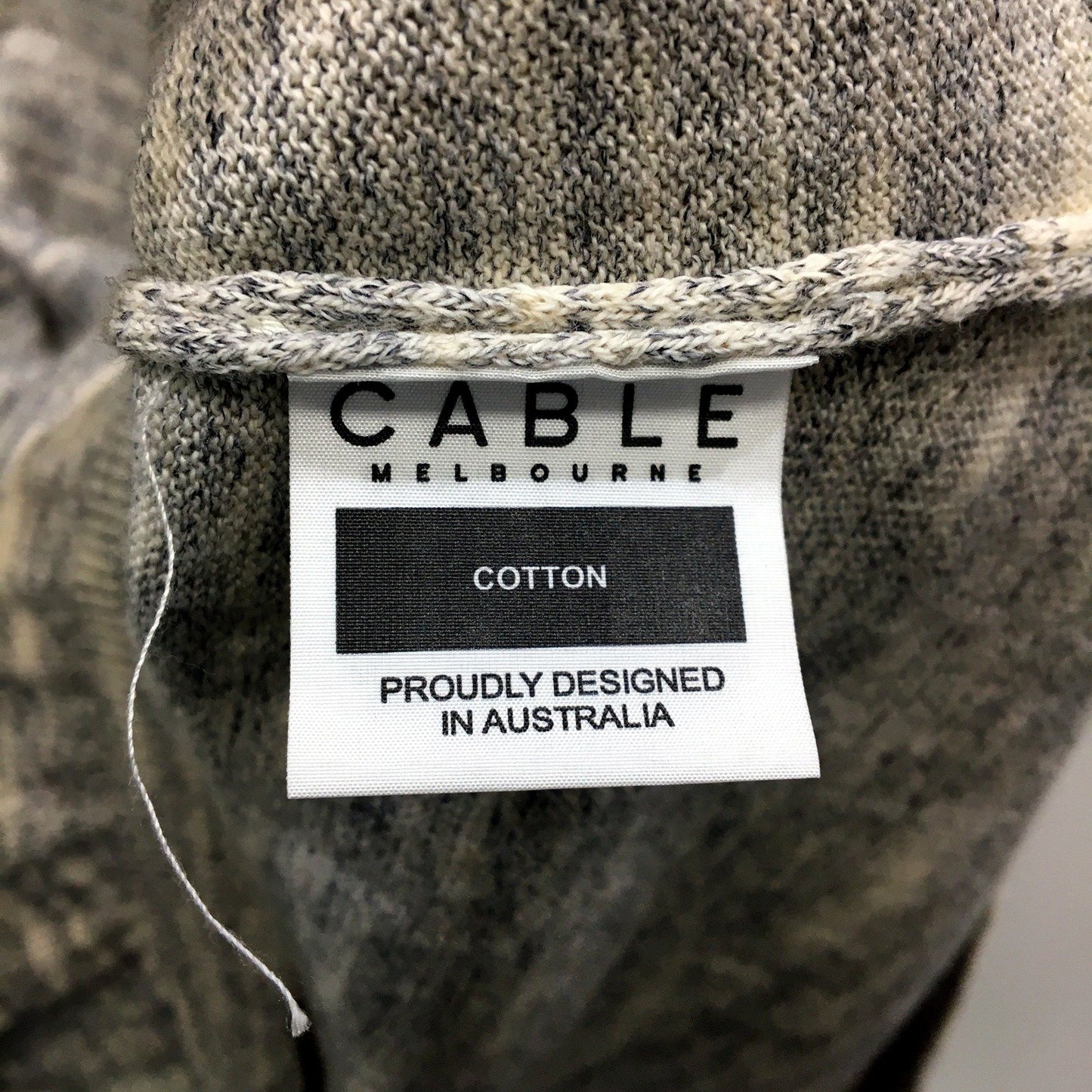 Cable Melbourne Womens Gray Pullover Sweatshirt Cozy Casual Style Size Large