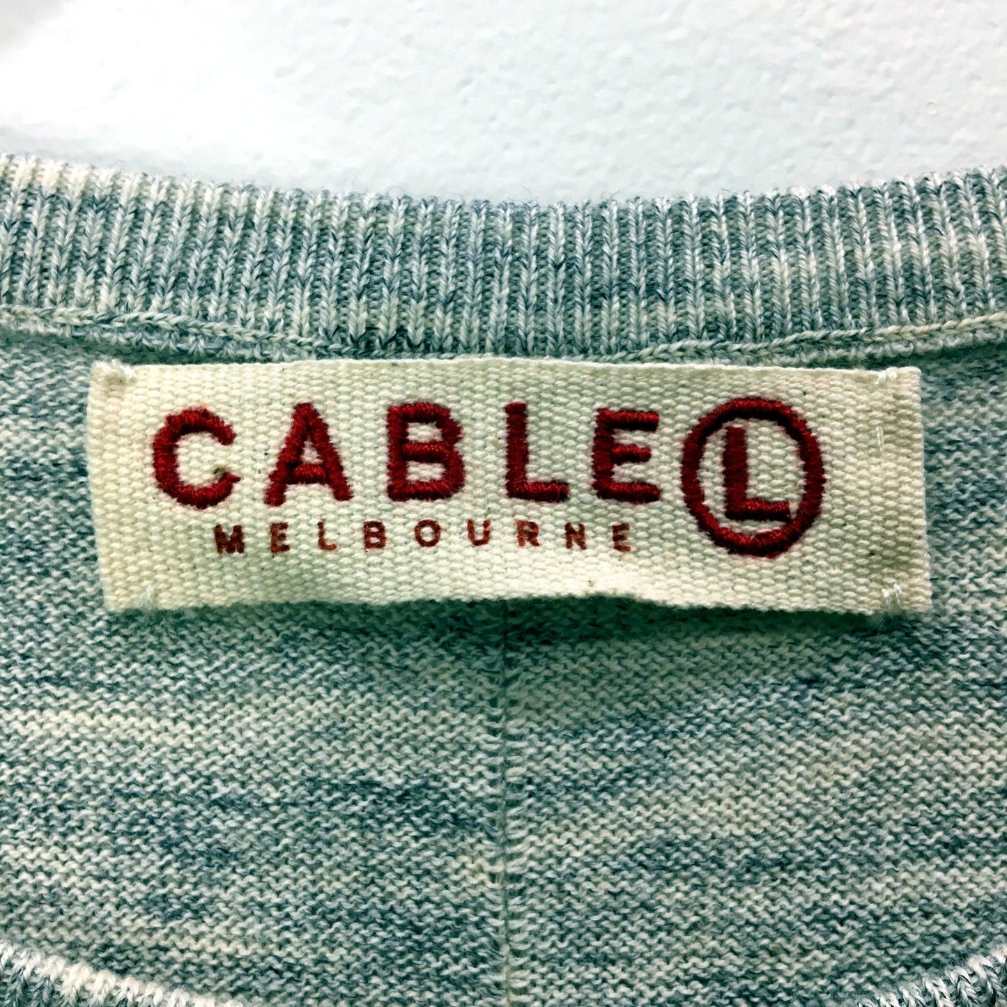 Cable Melbourne Womens Gray Pullover Sweatshirt Cozy Casual Style Size Large