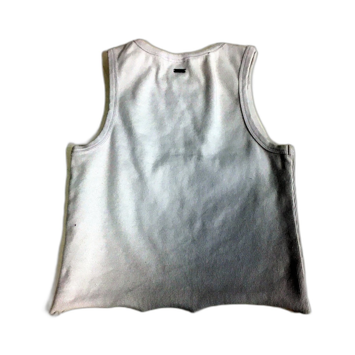 Ghanda Womens Pullover Cropped Tank Top in White, Size 10