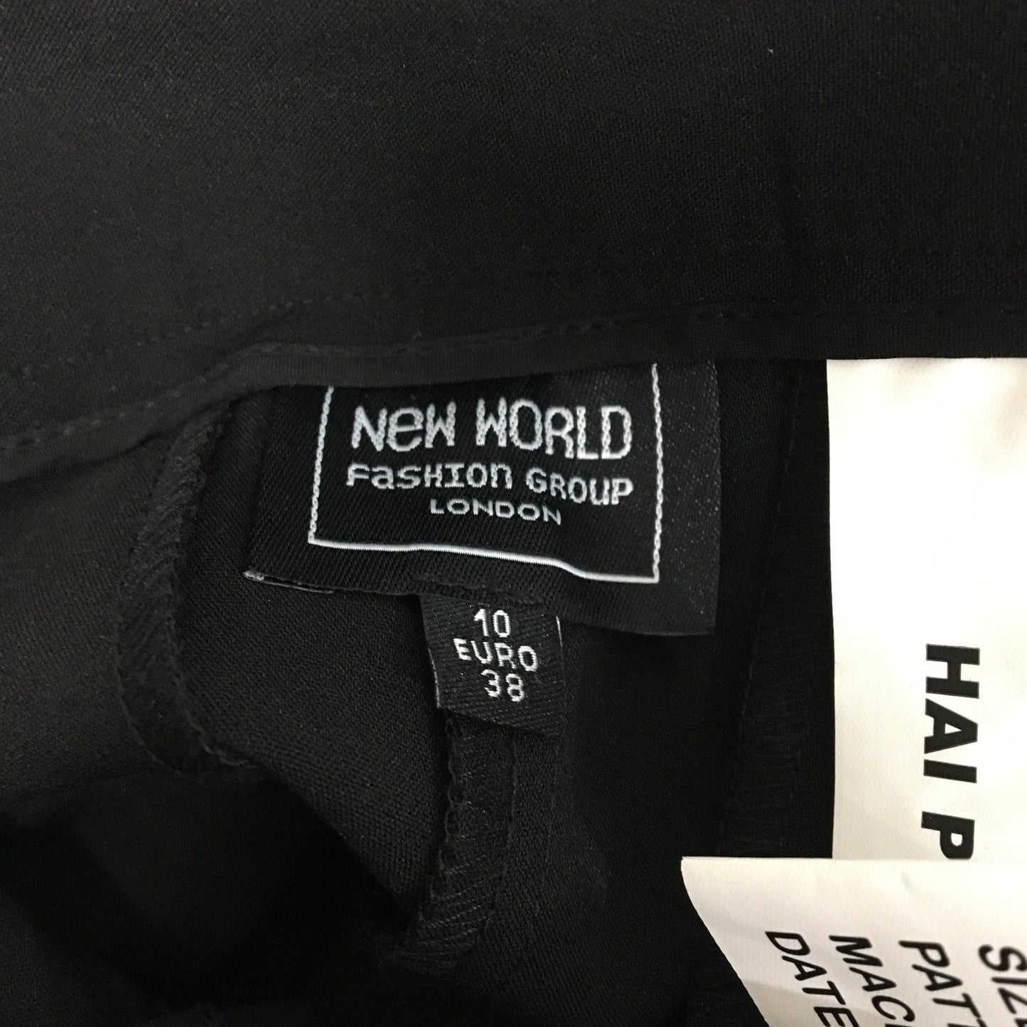 World Fashion Group Straight Leg Pants Women's Black Size 10 NEW