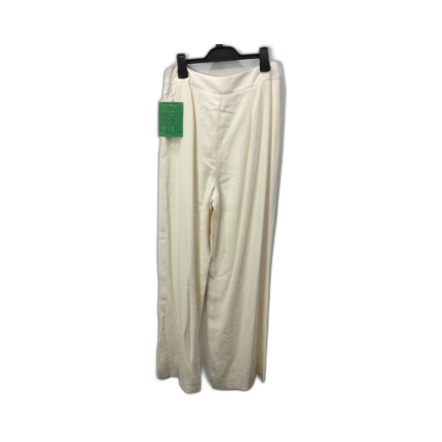 Tokito Wide Leg High Waisted Trousers Cotton Blend Cream Womens Size 10