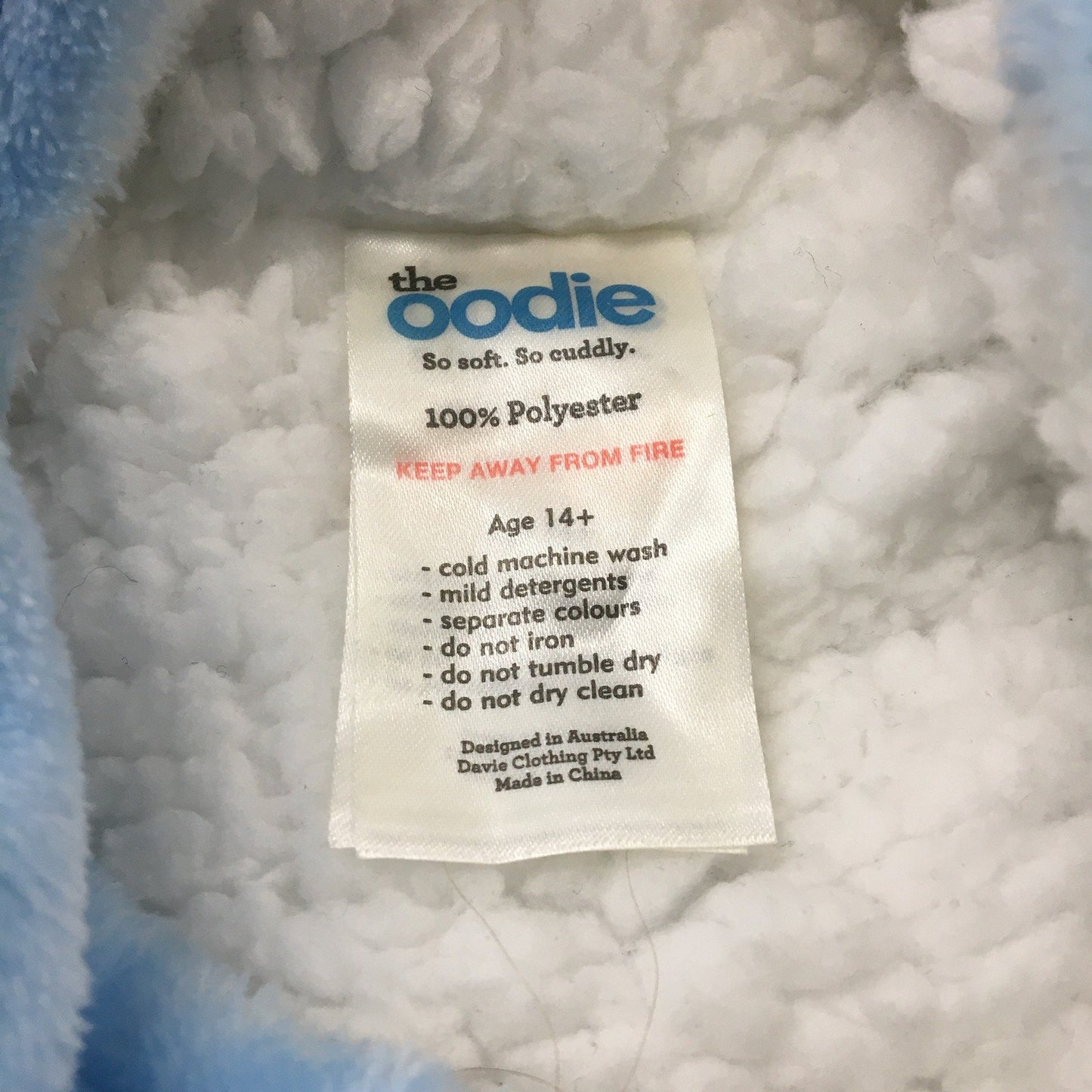 The Oodie Unicorn Print Hooded Pullover Jumper Soft Cuddly Polyester