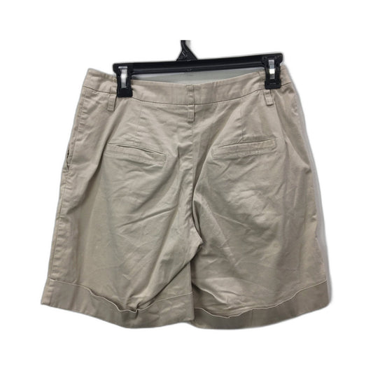 Ojay Pleated Casual Shorts Beige Relaxed Fit Comfortable Womens Size 10