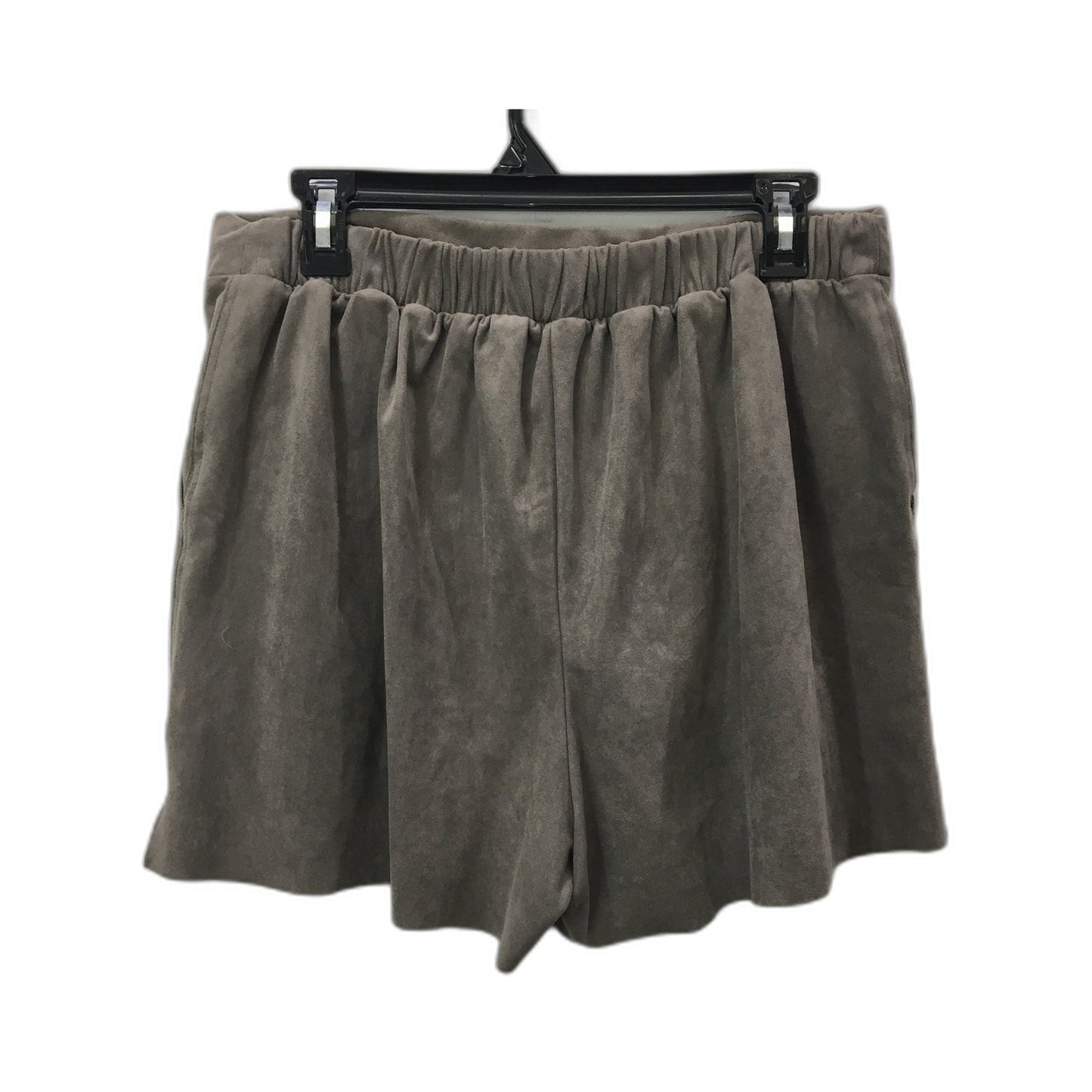 Sportsgirl Women's Elastic Waist Shorts with Pockets Casual Comfortable Gray