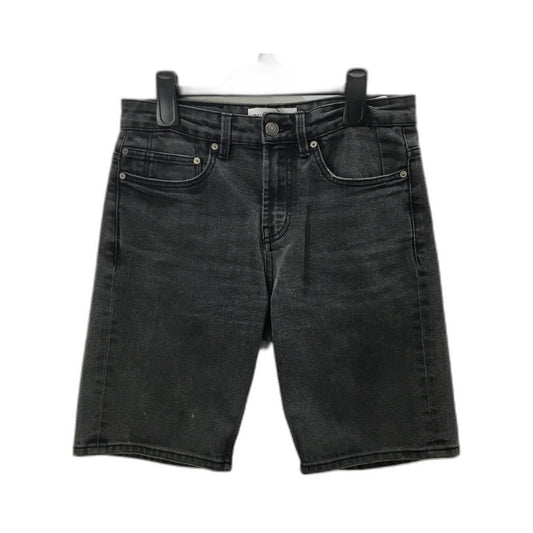 Pull & Bear Denim Shorts Black Relaxed Fit Men's Size 38