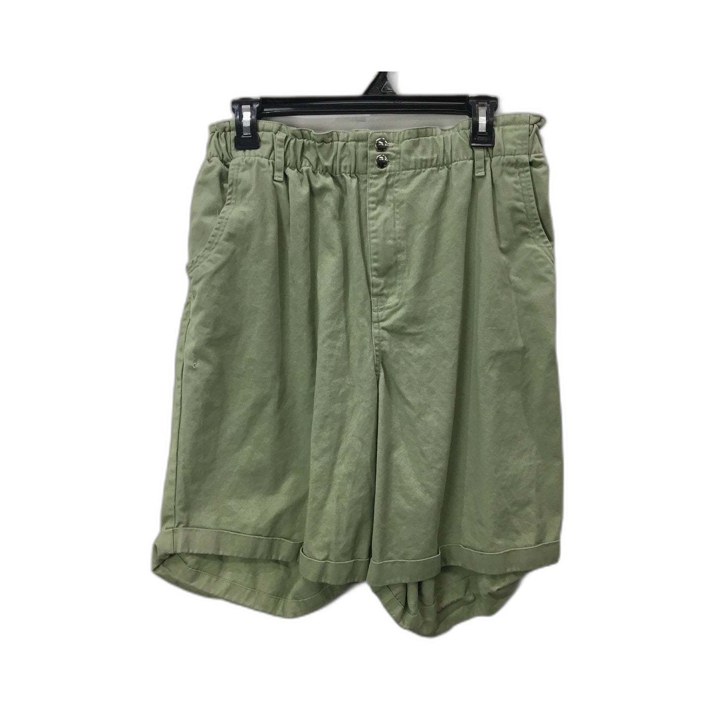 Suzannegrae Women's Cargo Shorts Olive Green Comfortable Cotton Blend Size 16