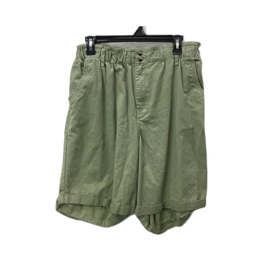 Suzannegrae Women's Cargo Shorts Olive Green Comfortable Cotton Blend Size 16