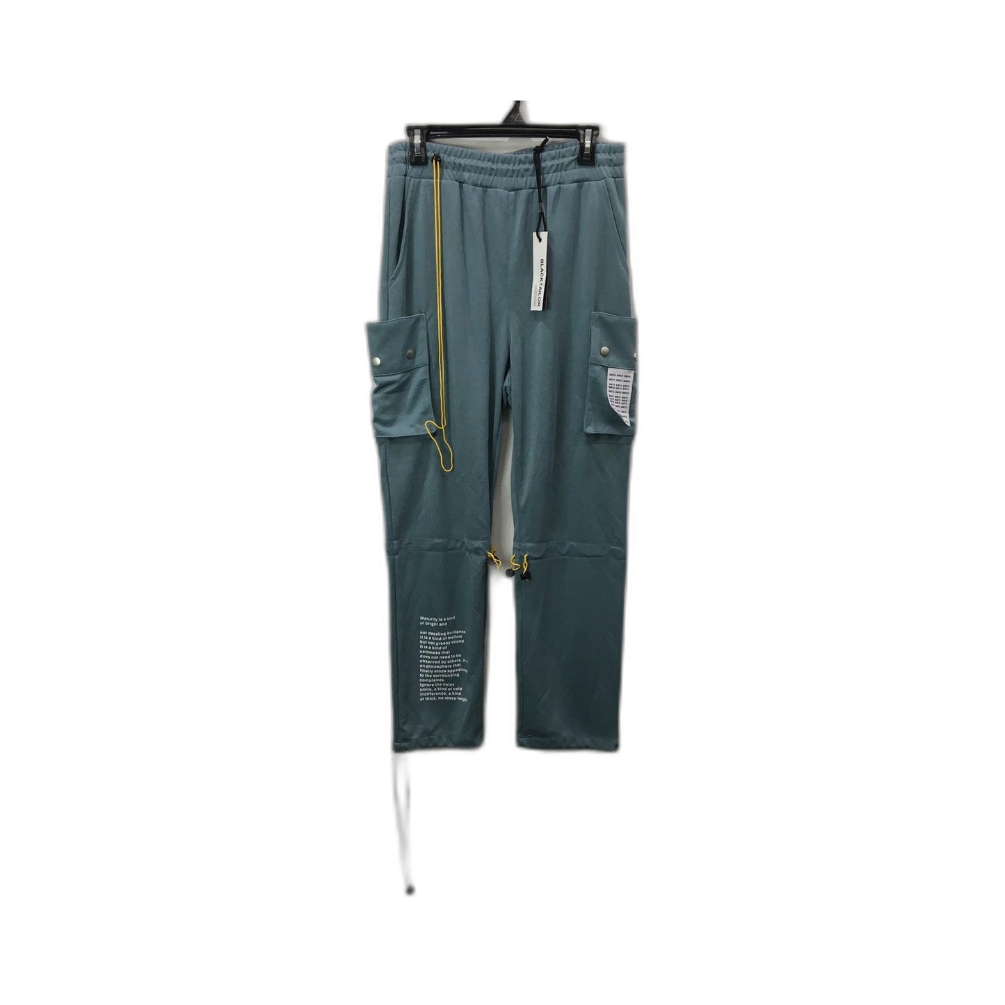BlackTailor Cargo Pants with Drawstring Waist Slate Gray Size 32 NEW