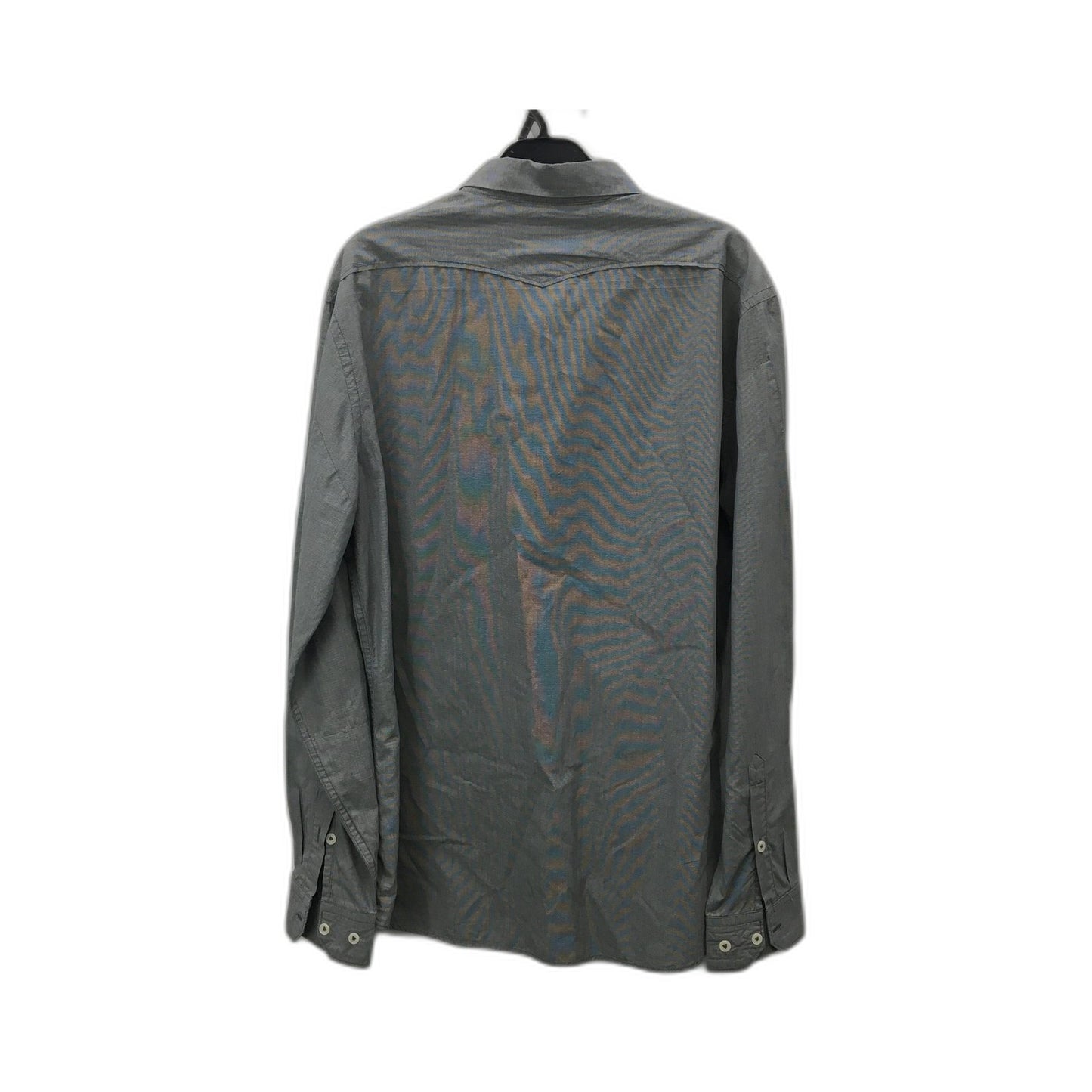 G-Star Raw Men's Button Down Shirt Gray Comfortable Cotton Size Medium