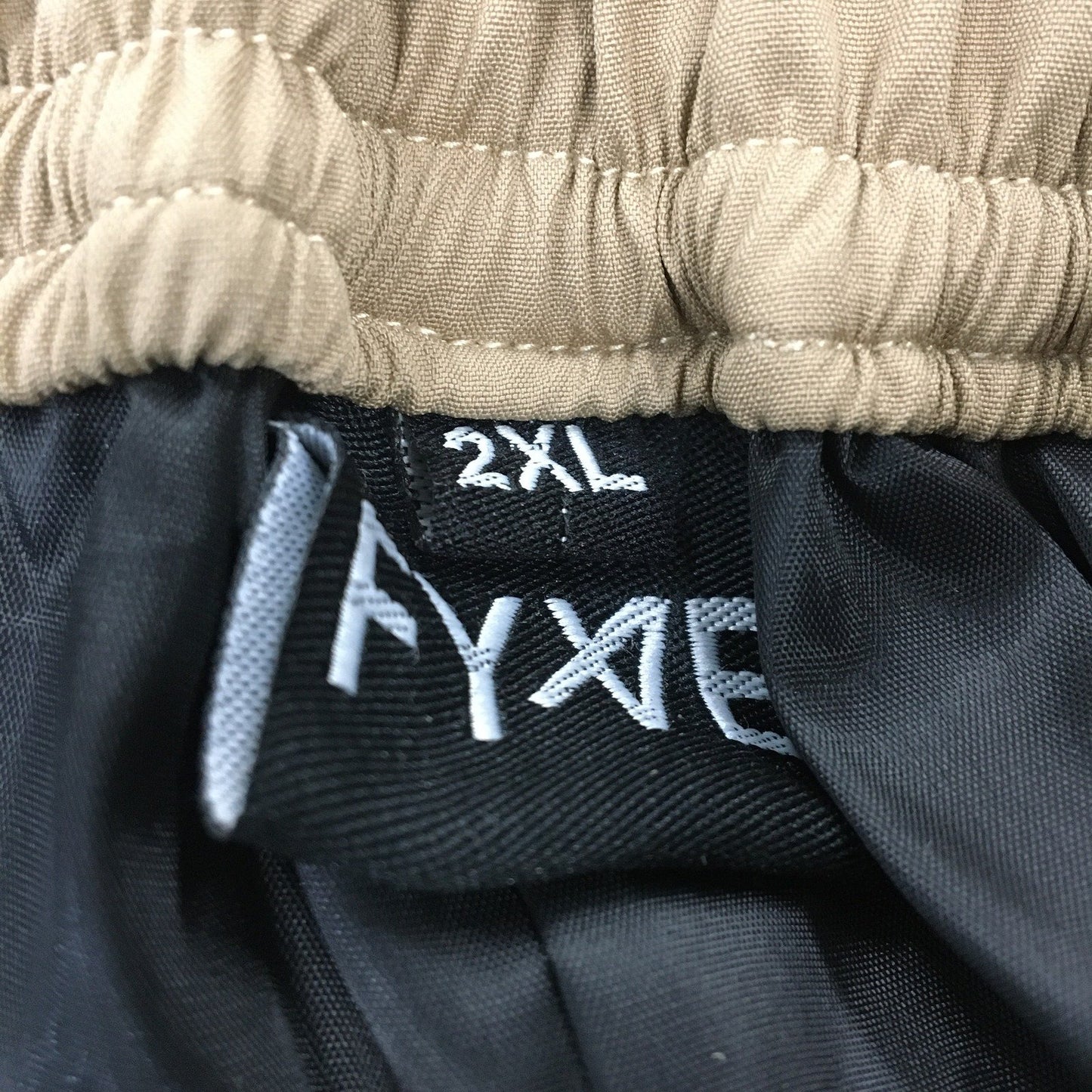 Fyve Cargo Pants Elastic Waist Tan Men's Size 2XL NEW