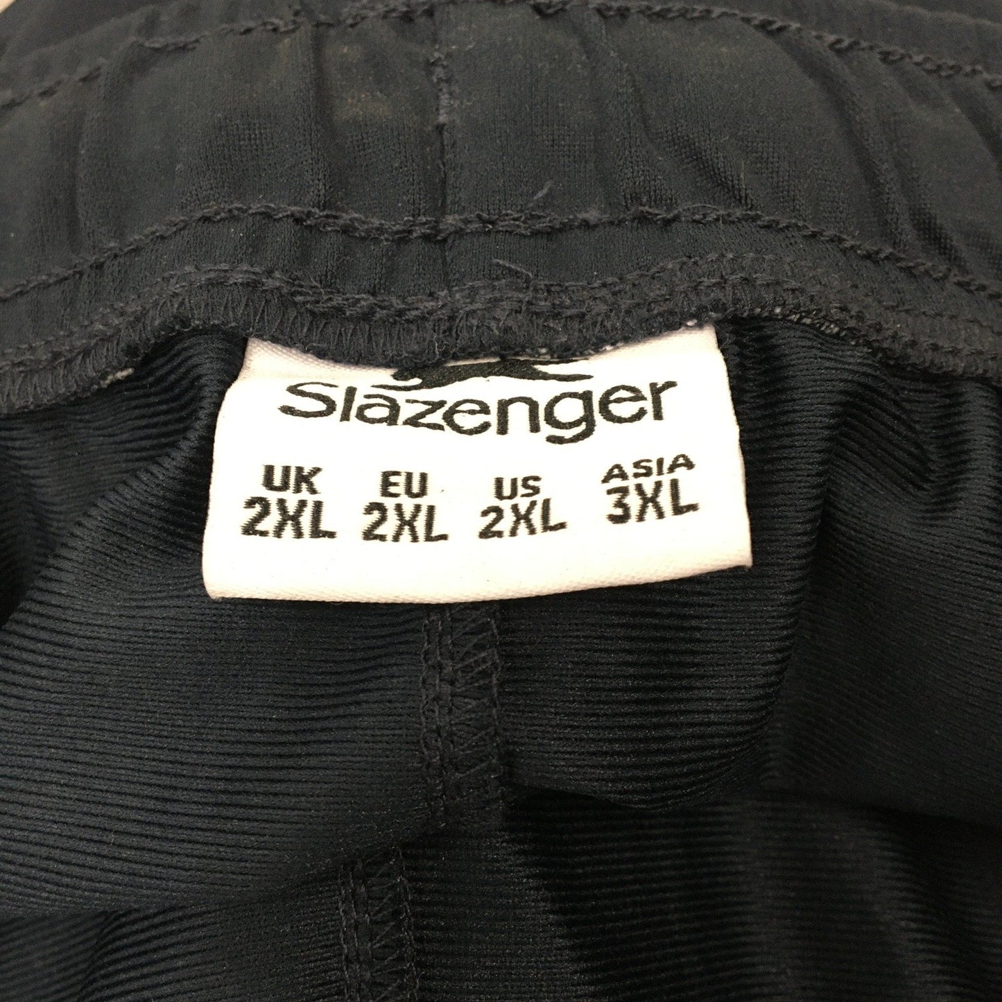 Slazenger Athletic Sweatpants Black Comfortable Relaxed Fit Size 2XL