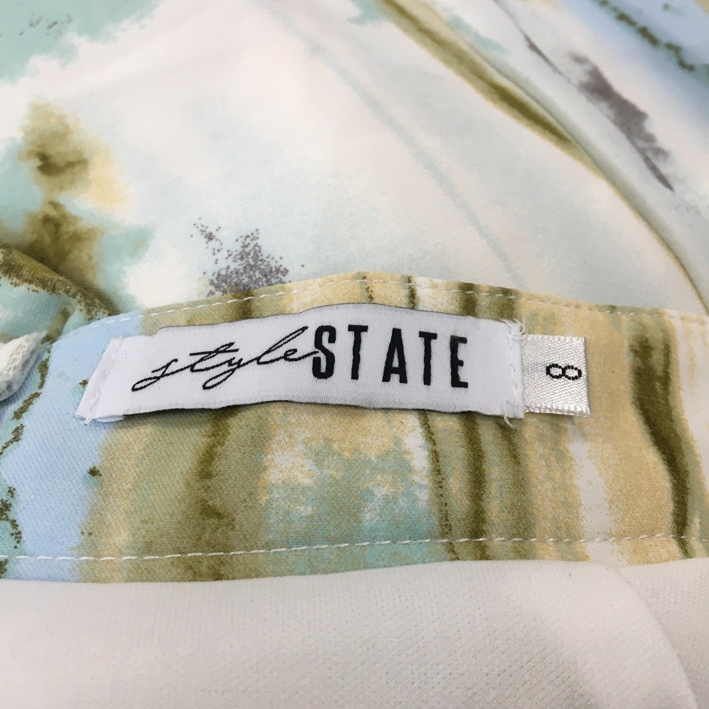 Style State Tie Dye Midi Wrap Skirt Boho Womens Mint Size 8