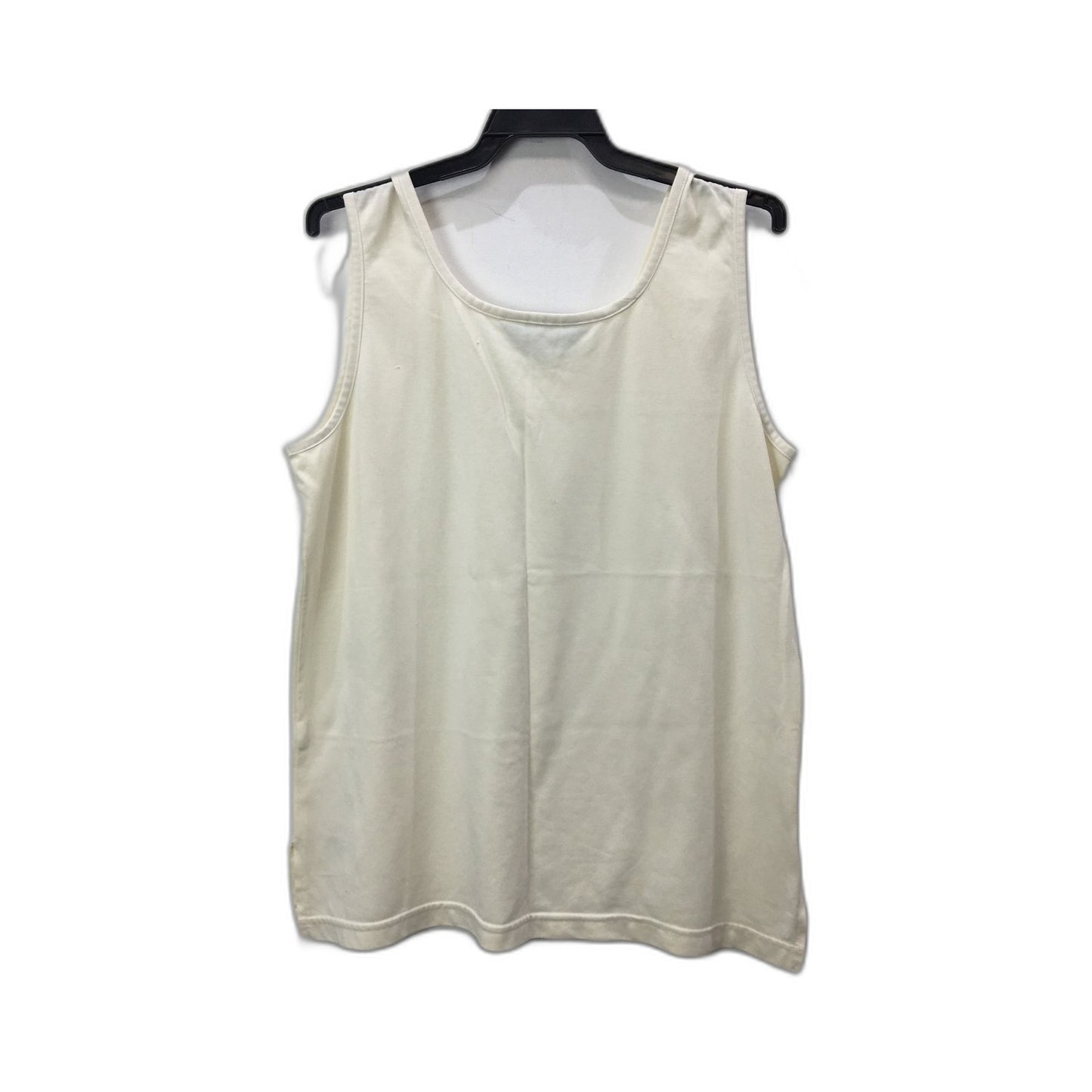 Black Pepper Racerback Tank Top Cream Cotton Comfortable Size 14
