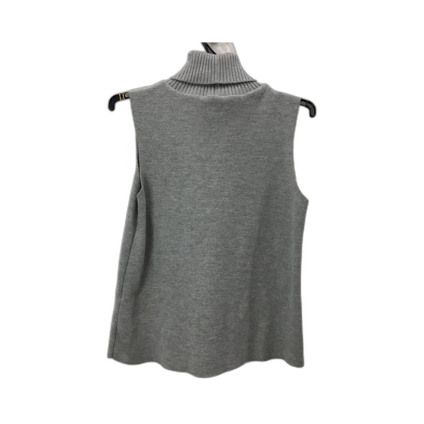 Zara Sleeveless Turtleneck Pullover Sweater Soft Comfortable Gray Size Small