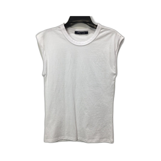 Renaissance Group Cotton Tank Top/Singlet Crew Neck White Size Small