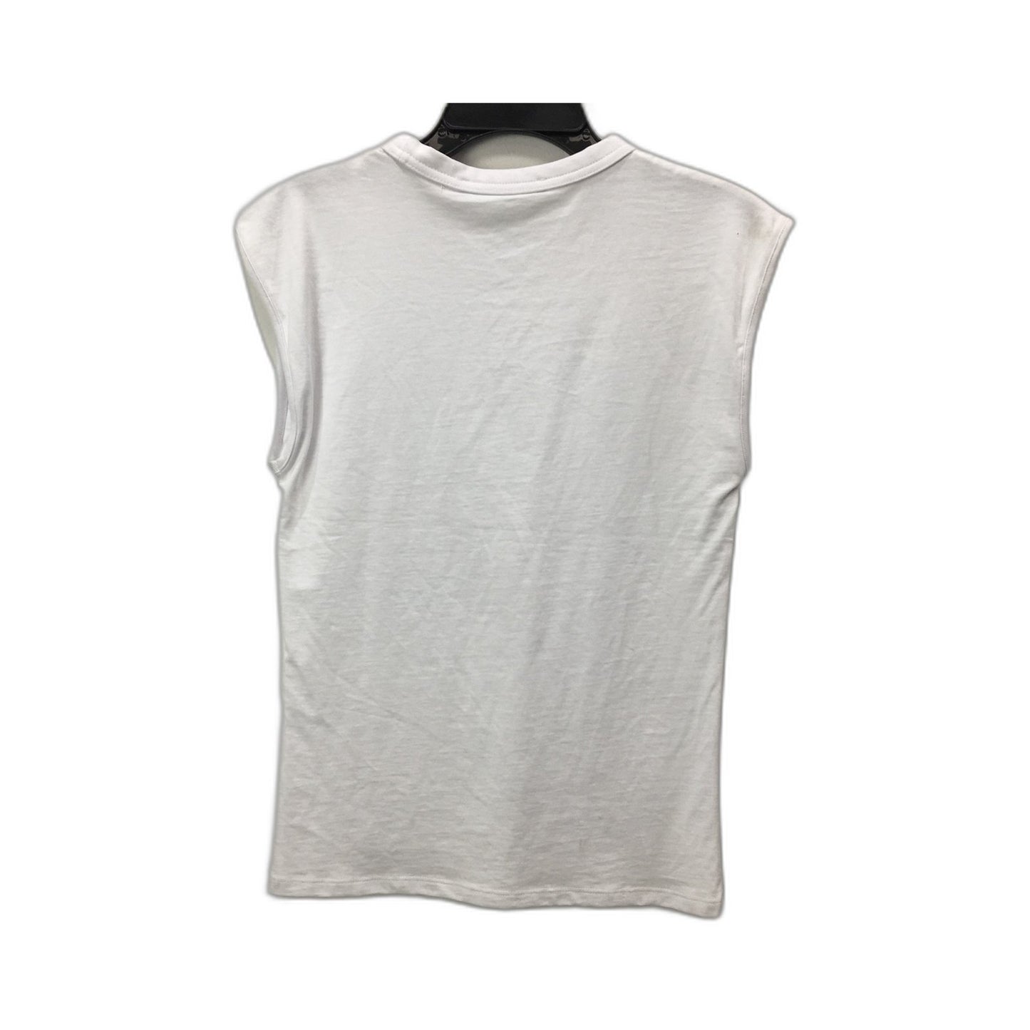 Renaissance Group Cotton Tank Top/Singlet Crew Neck White Size Small
