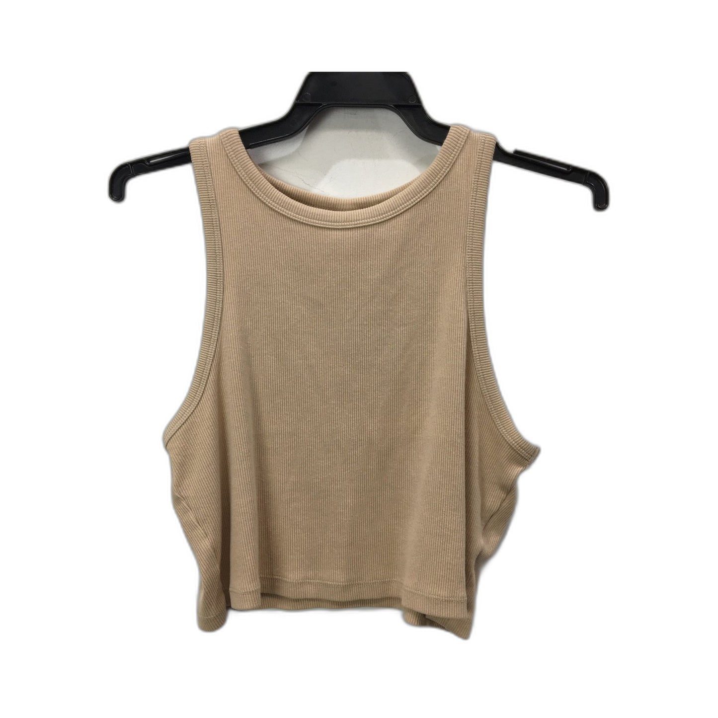 H&M Ribbed Knit Tank Top Beige Women's Size Medium