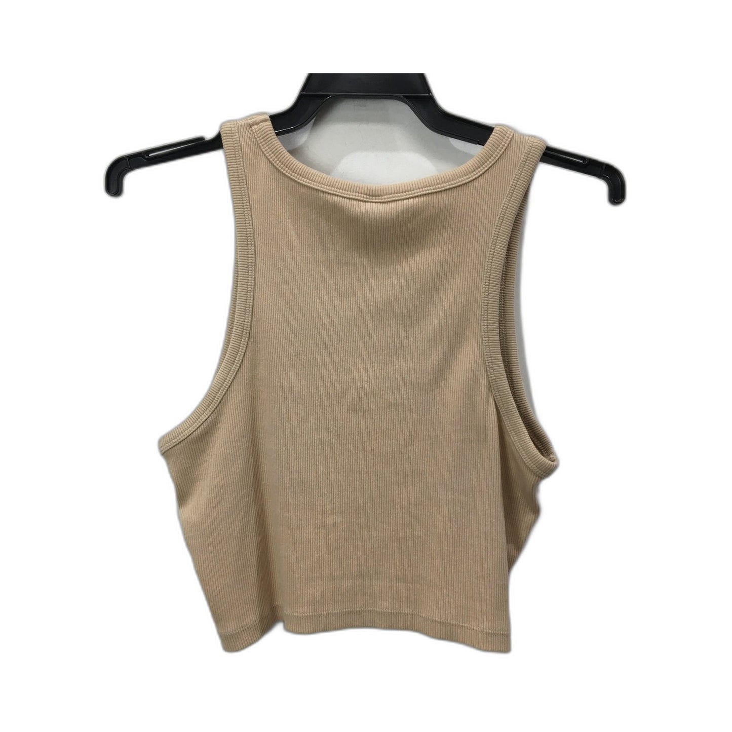 H&M Ribbed Knit Tank Top Beige Women's Size Medium