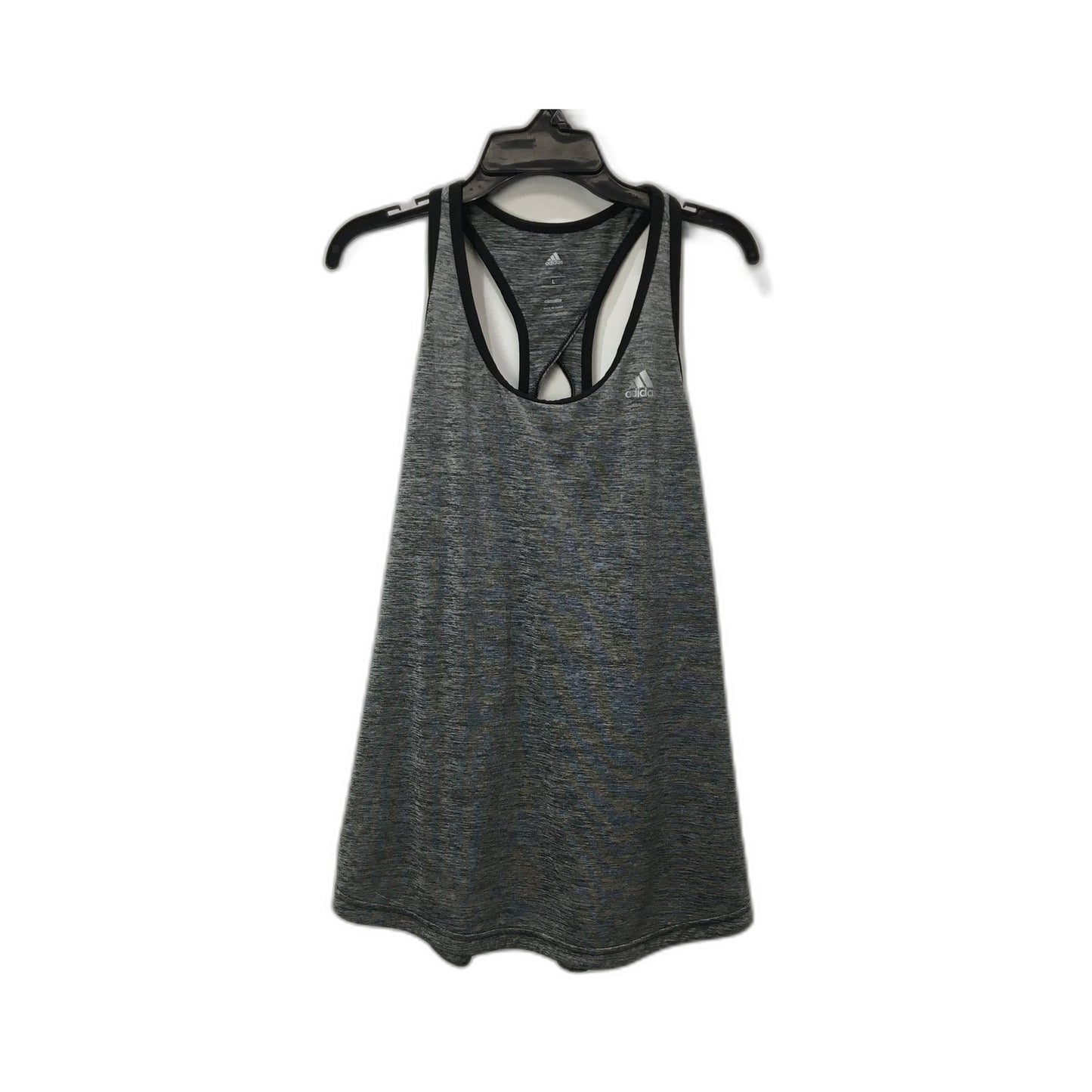 adidas Gray Moisture Wicking Activewear Sweatshirt Size Large