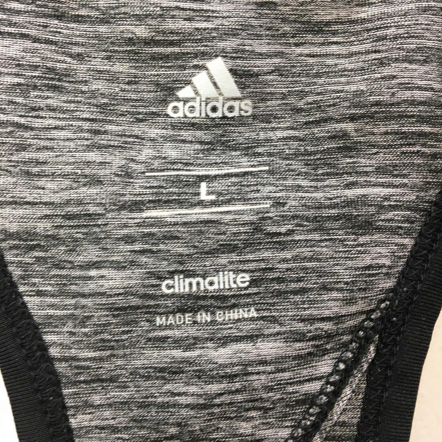 adidas Gray Moisture Wicking Activewear Sweatshirt Size Large