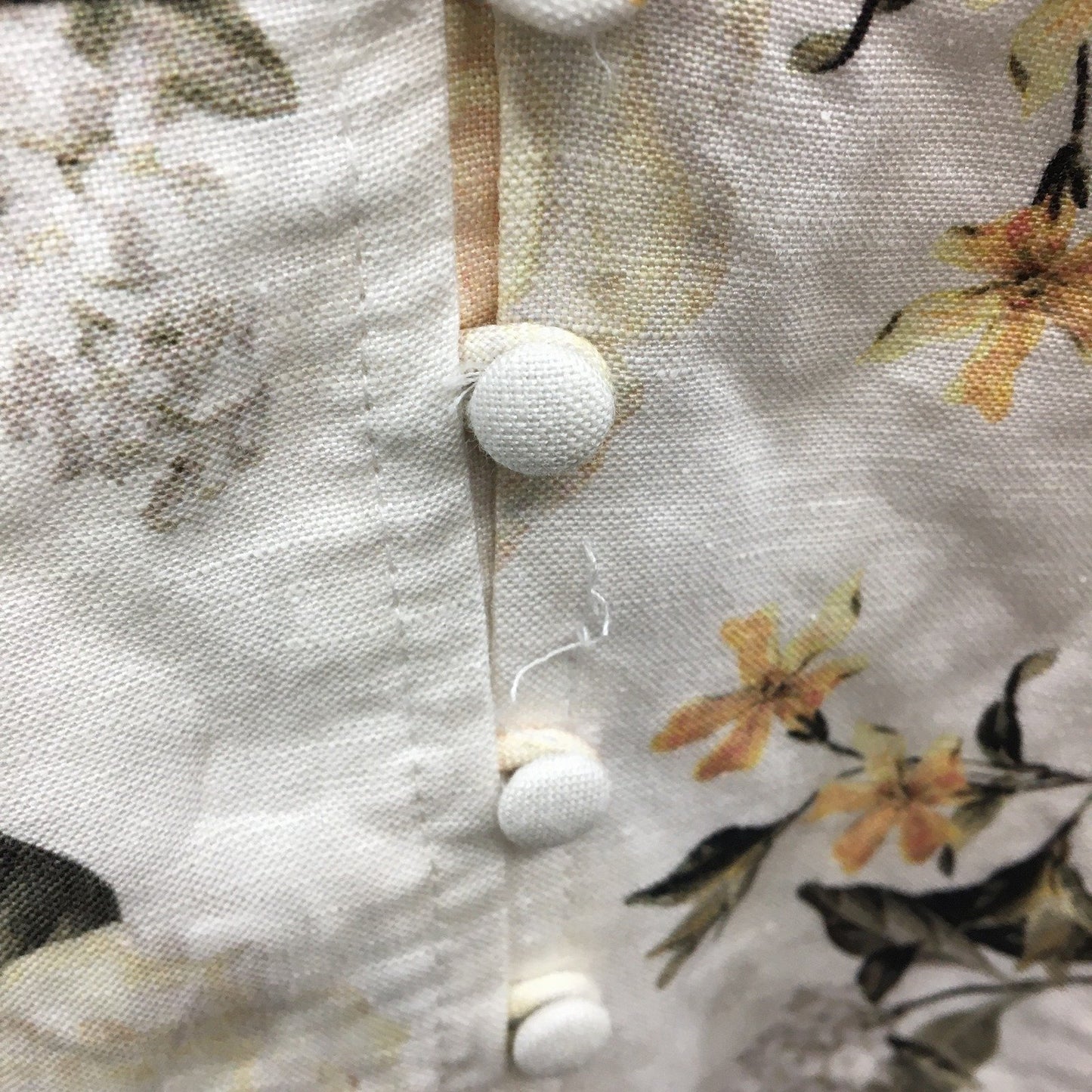 Forever New Floral Print Camisole Sleeveless Tank Top White Women's Size 8
