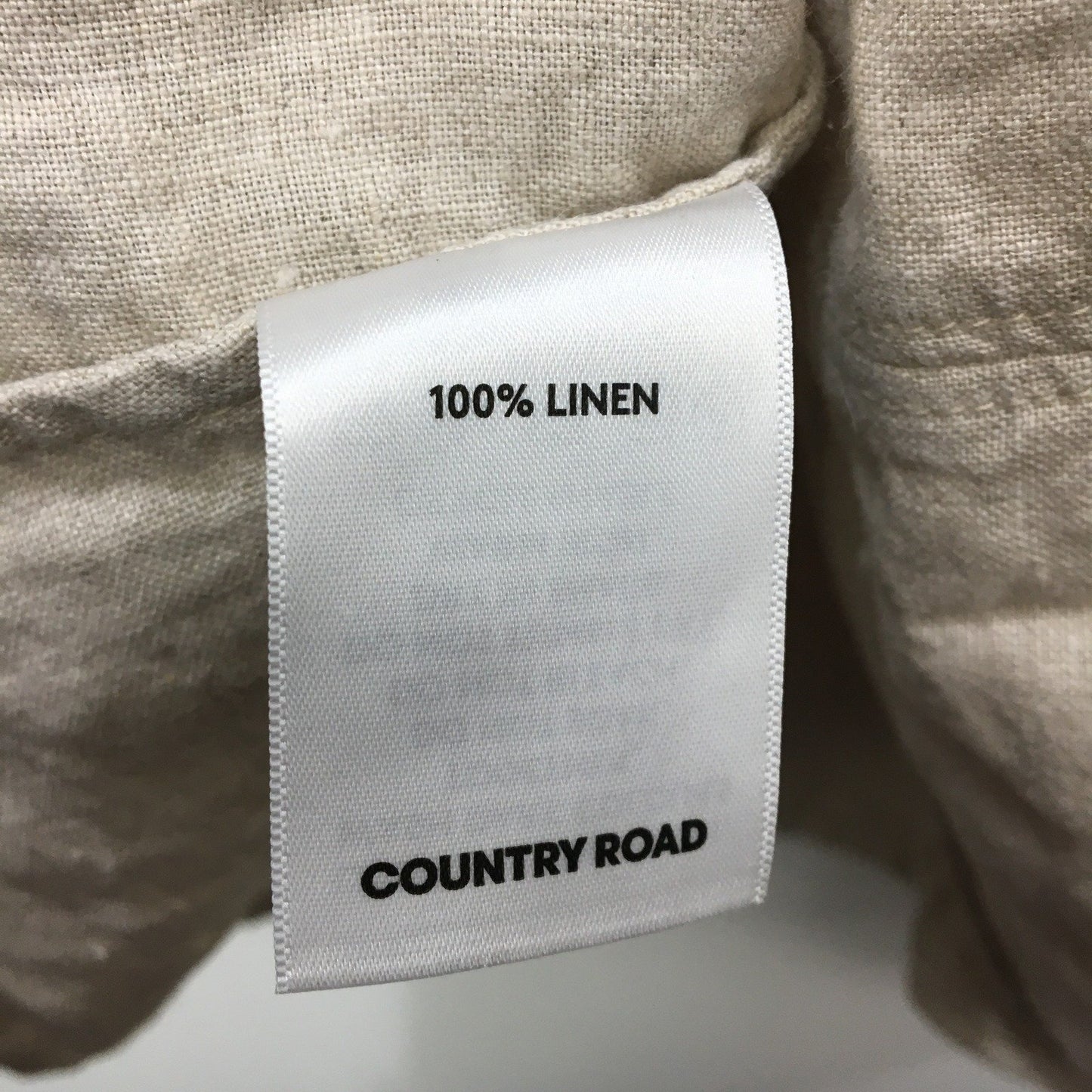 Country Road Linen Camisole Tank Top for Women Beige Size 8