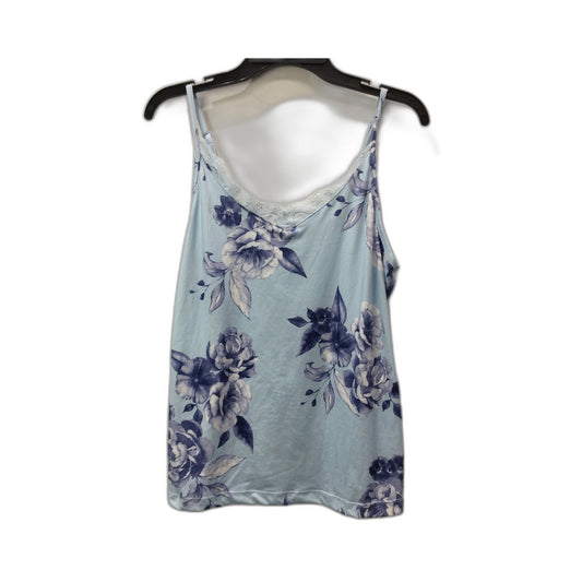 Serra Floral Camisole Tank Top for Women Light Blue Size 10