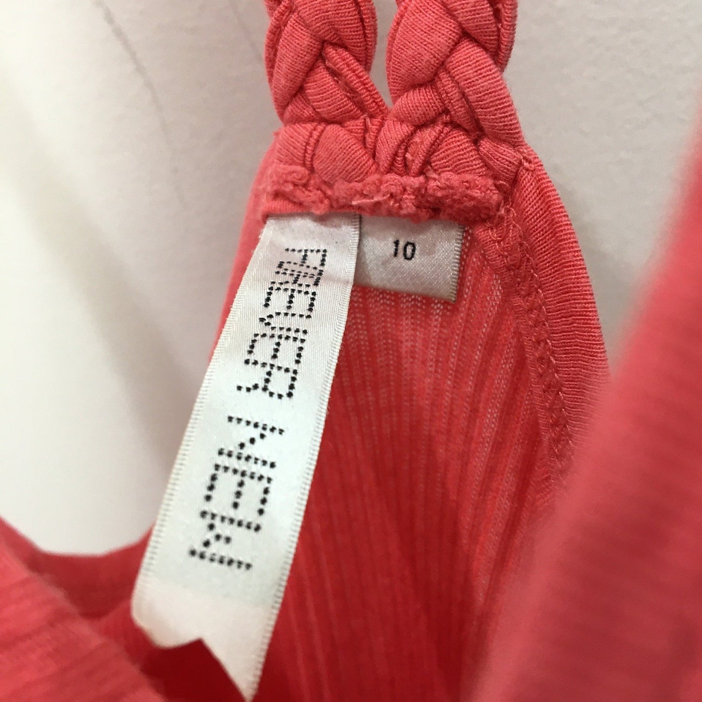 Forever New Ribbed Tank Top for Women Red Size 10