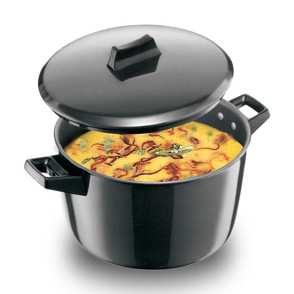 HAWKINS 5L Serving Bowls Hard Anodised Cooking Pot with Lid & Serving Bowl NEW
