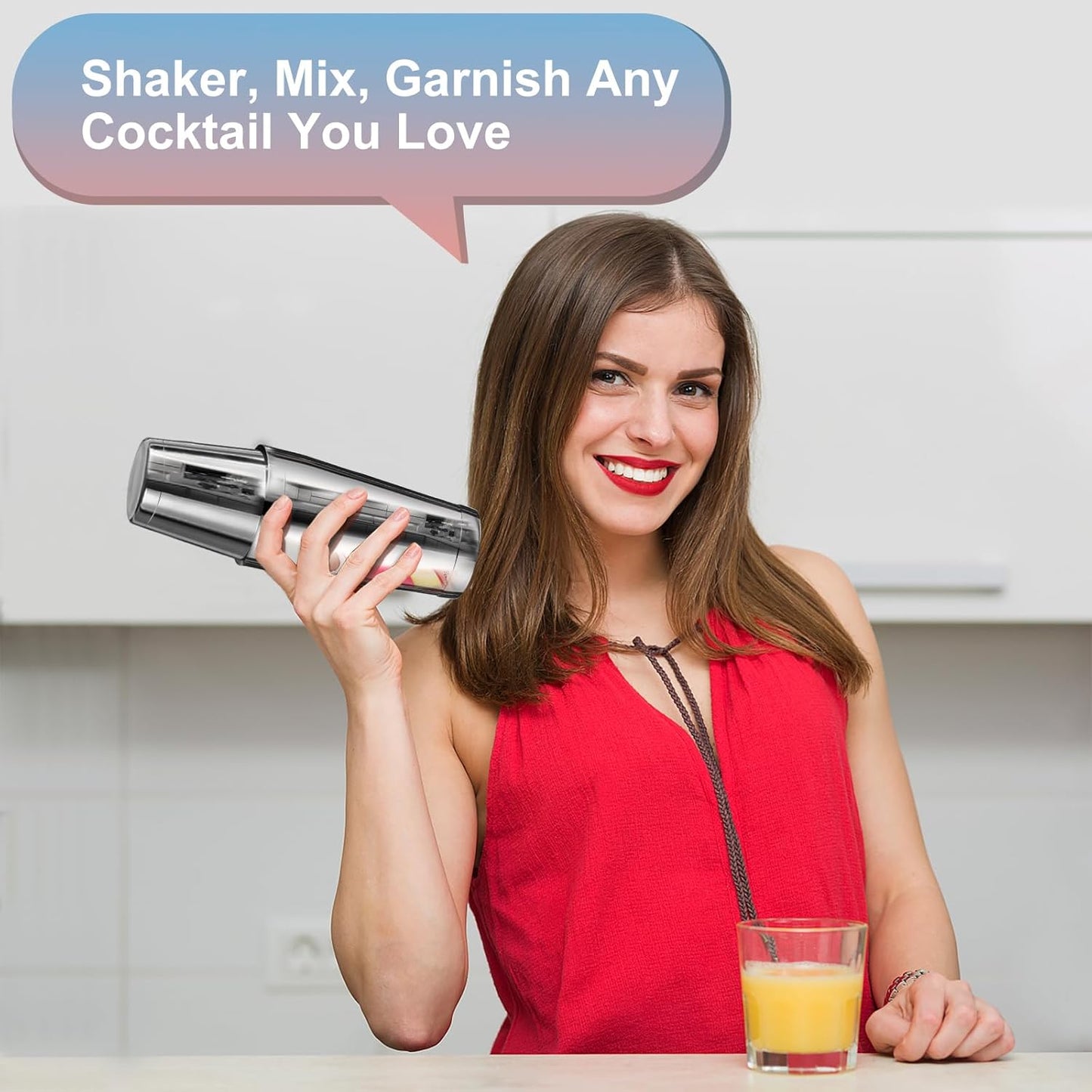 LEEGOHI Cocktail Cocktail Shakers Shaker Set 8-Piece Stainless Steel NEW