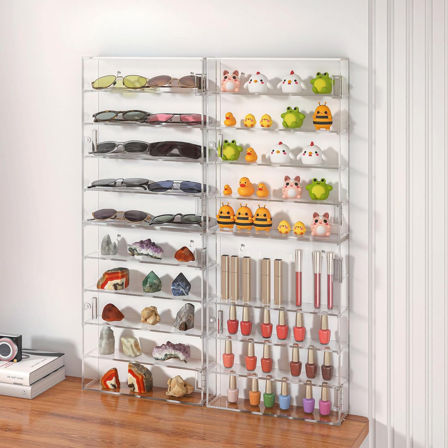 Gtouse Acrylic Display Cases Display Case for Collectibles - Dust-Proof 5 NEW
